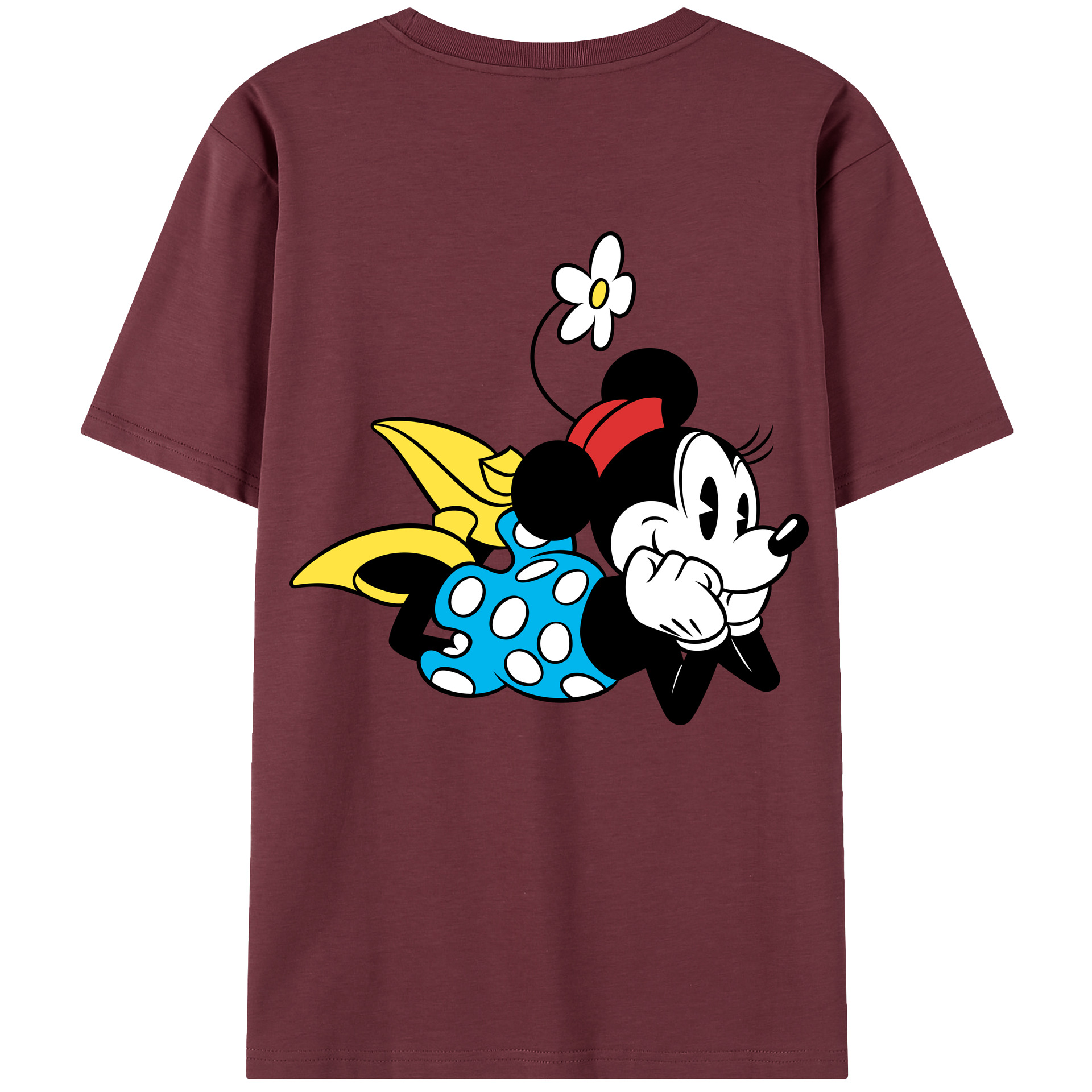 （画像用） ミッキーマウス Mickey Mouse 綿100％半袖Tシャツ（背面プリント）